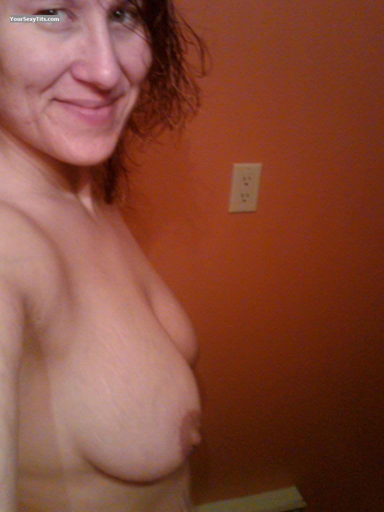 Tit Flash: My Medium Tits (Selfie) - Topless Tt from United States